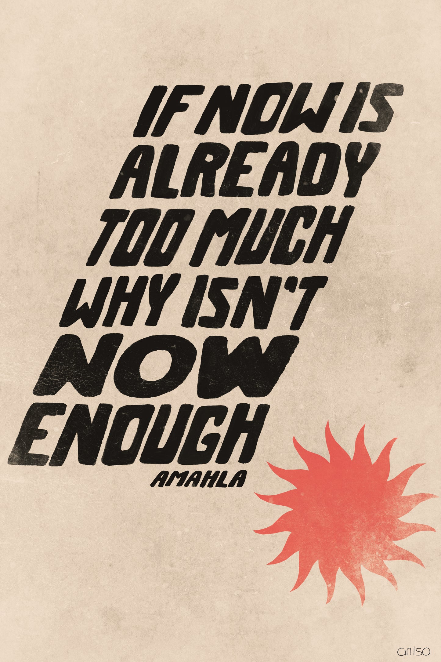 Signed Lyrics Print – (A3 Poster Print-Only)