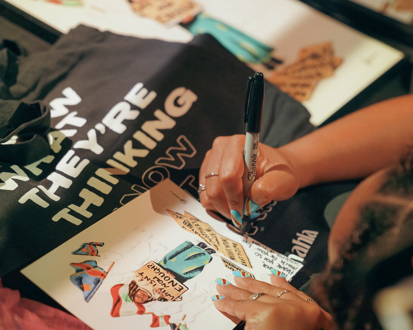 First Edition Tote Bag – "I Know What They're Thinking" (Black)